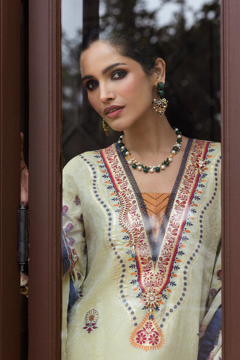 Mushq Seraph Jacquard Lawn Unstitched 3Pc Suit HLM25-03 Letizia