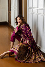 Mushq Seraph Jacquard Lawn Unstitched 3Pc Suit HLM25-04 Eleanor