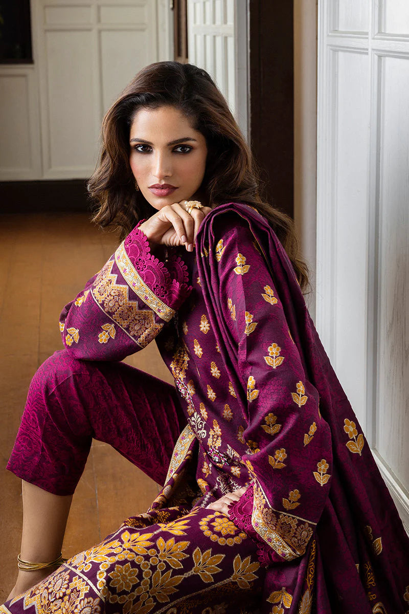 Mushq Seraph Jacquard Lawn Unstitched 3Pc Suit HLM25-04 Eleanor