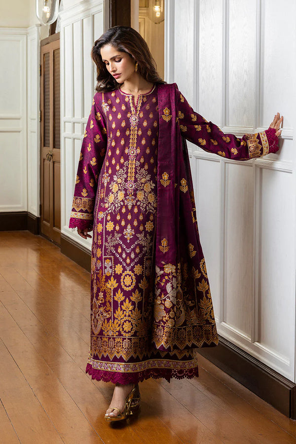 Mushq Seraph Jacquard Lawn Unstitched 3Pc Suit HLM25-04 Eleanor