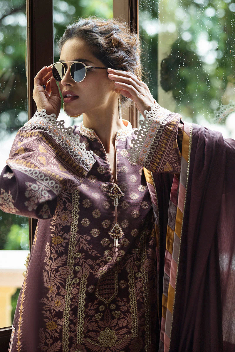 Mushq Seraph Jacquard Lawn Unstitched 3Pc Suit HLM25-07 Narissa