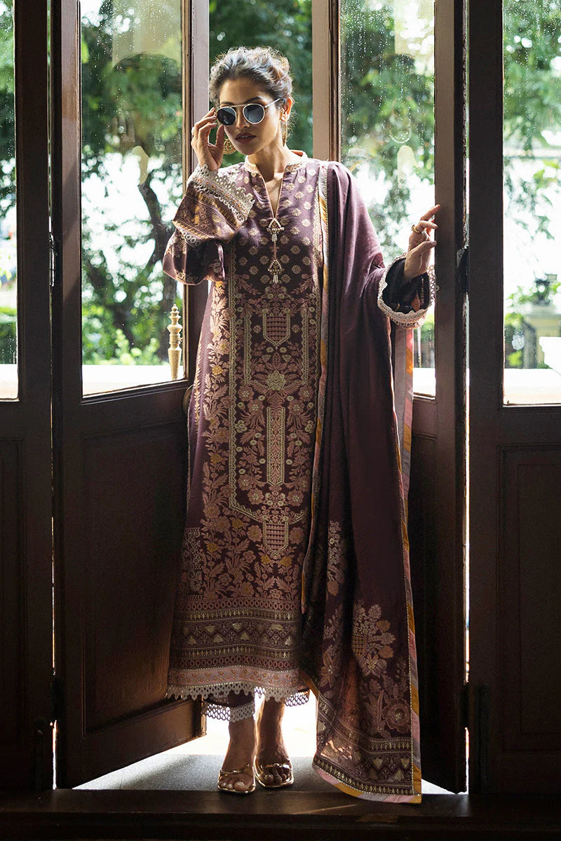 Mushq Seraph Jacquard Lawn Unstitched 3Pc Suit HLM25-07 Narissa