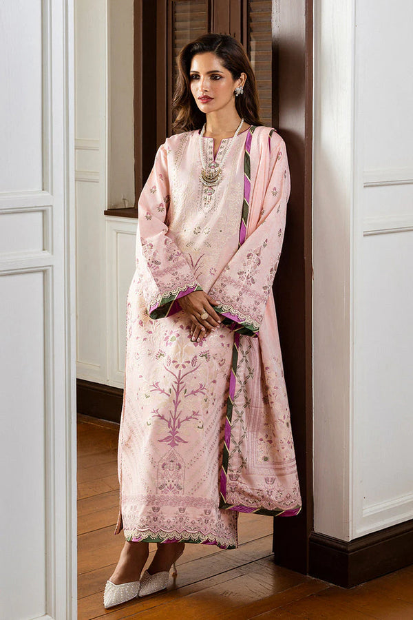 Mushq Seraph Jacquard Lawn Unstitched 3Pc Suit HLM25-10 Lillian