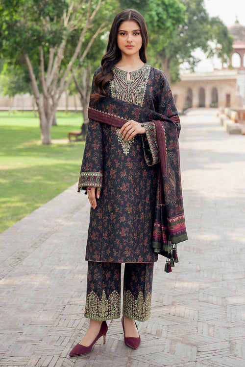 Delia by Jazmin Embroidered Viscose Unstitched 3Pc Suit DW'24 D5