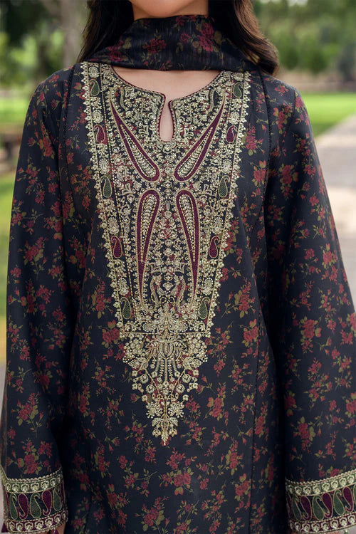 Delia by Jazmin Embroidered Viscose Unstitched 3Pc Suit DW'24 D5