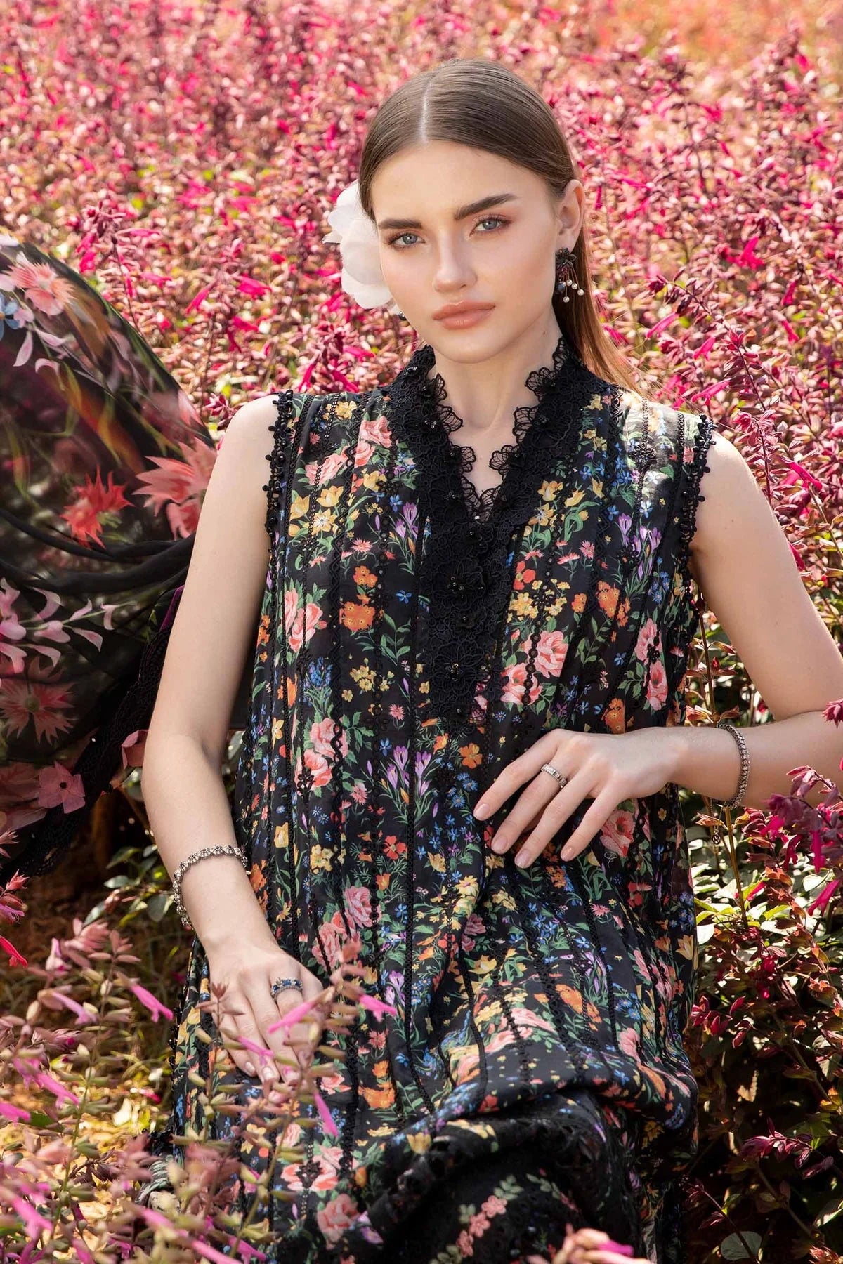 Maria.B MPrints Embroidered Lawn Unstitched 3Pc Suit MPT-2507-B