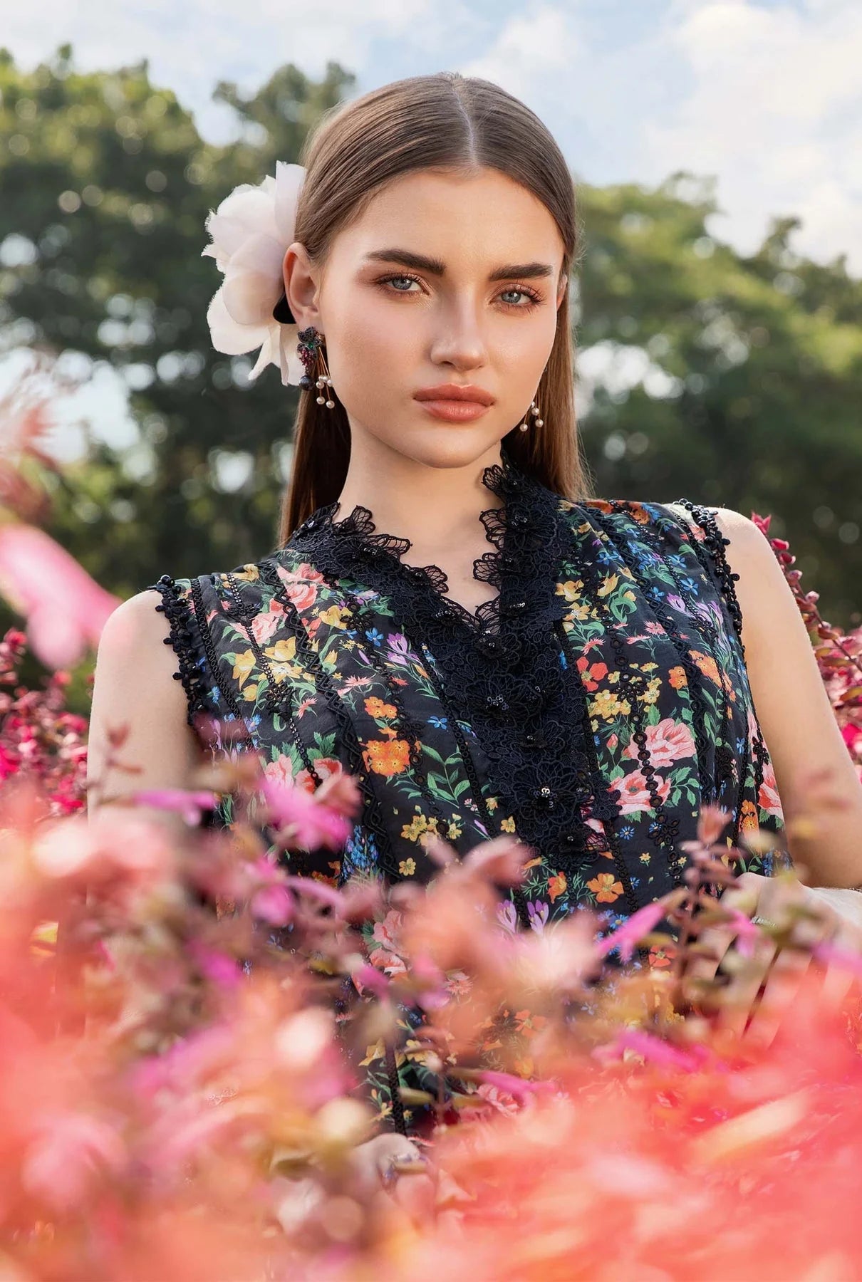 Maria.B MPrints Embroidered Lawn Unstitched 3Pc Suit MPT-2507-B