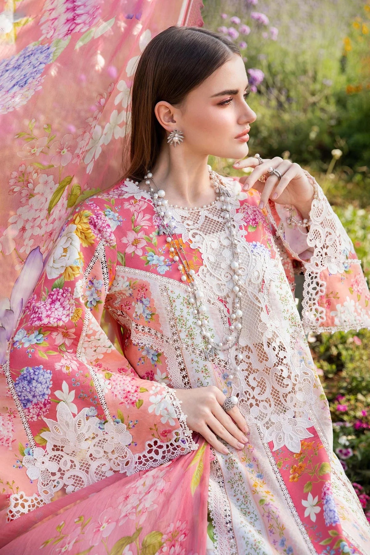 Maria.B MPrints Embroidered Lawn Unstitched 3Pc Suit MPT-2509-B