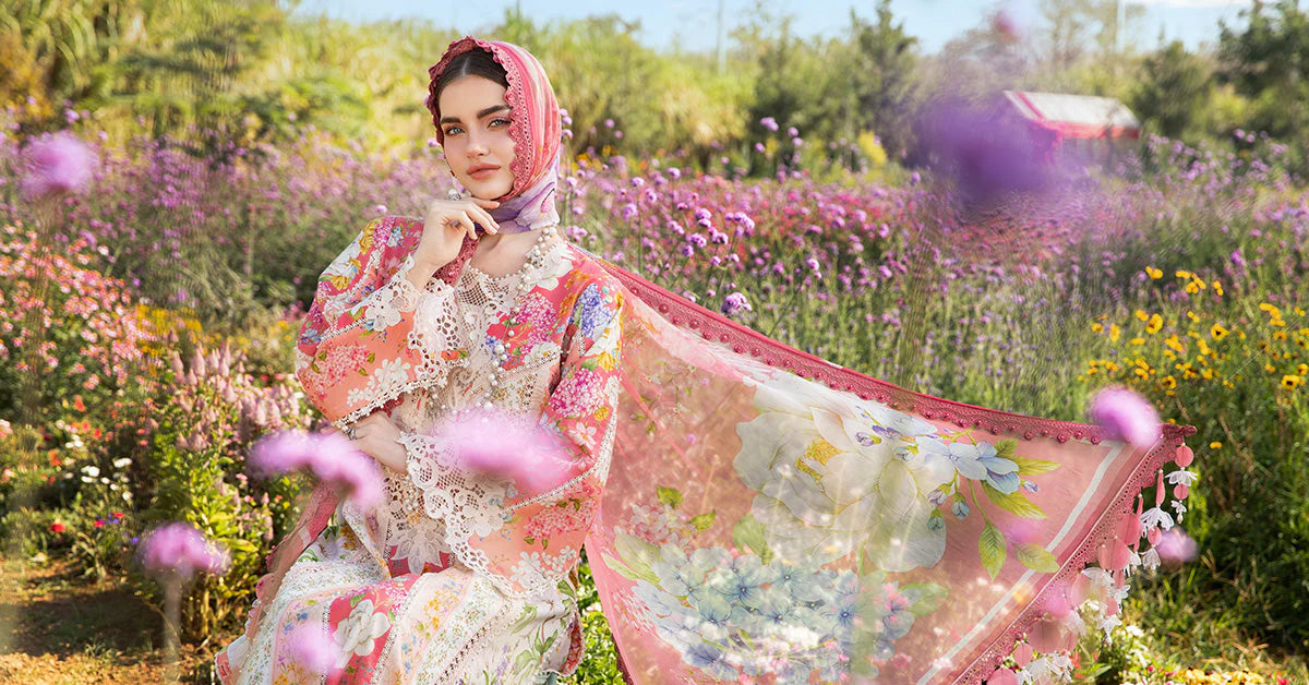 Maria.B MPrints Embroidered Lawn Unstitched 3Pc Suit MPT-2509-B