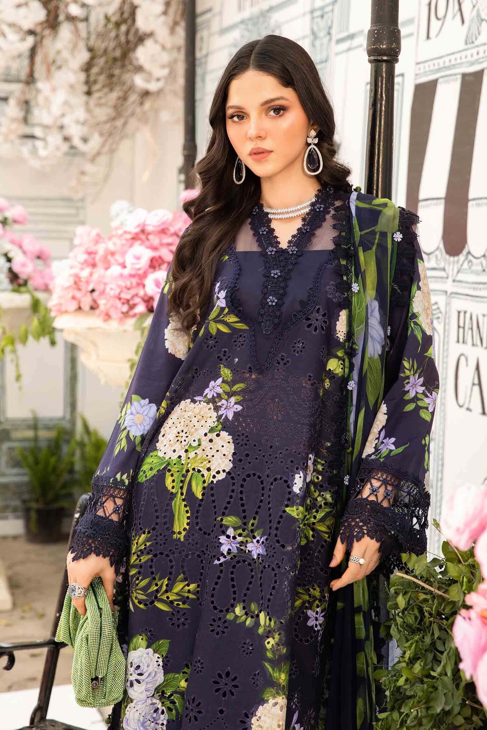 Maria.B MPrints Embroidered Lawn Unstitched 3Pc Suit MPT-2602-B