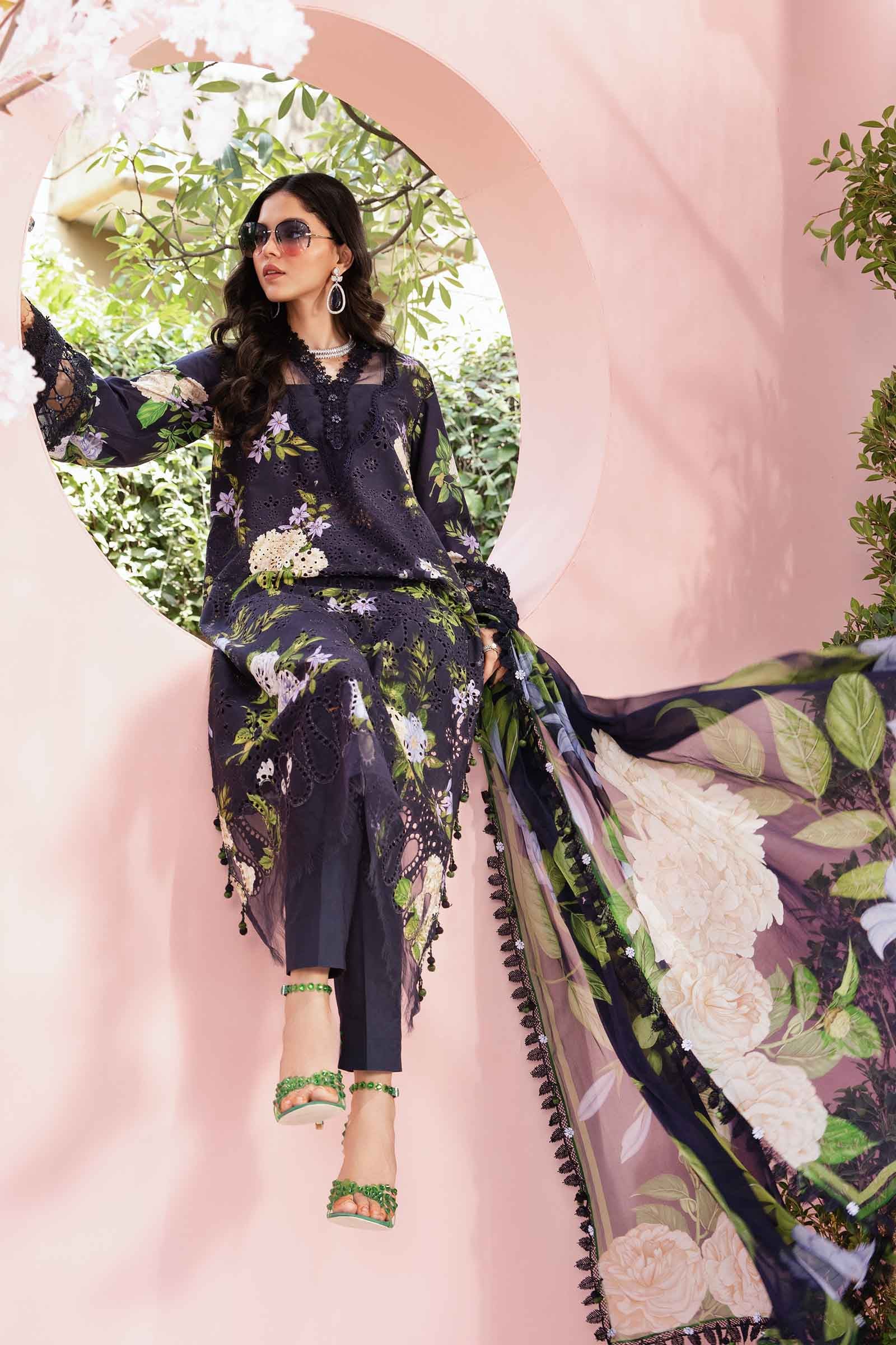 Maria.B MPrints Embroidered Lawn Unstitched 3Pc Suit MPT-2602-B
