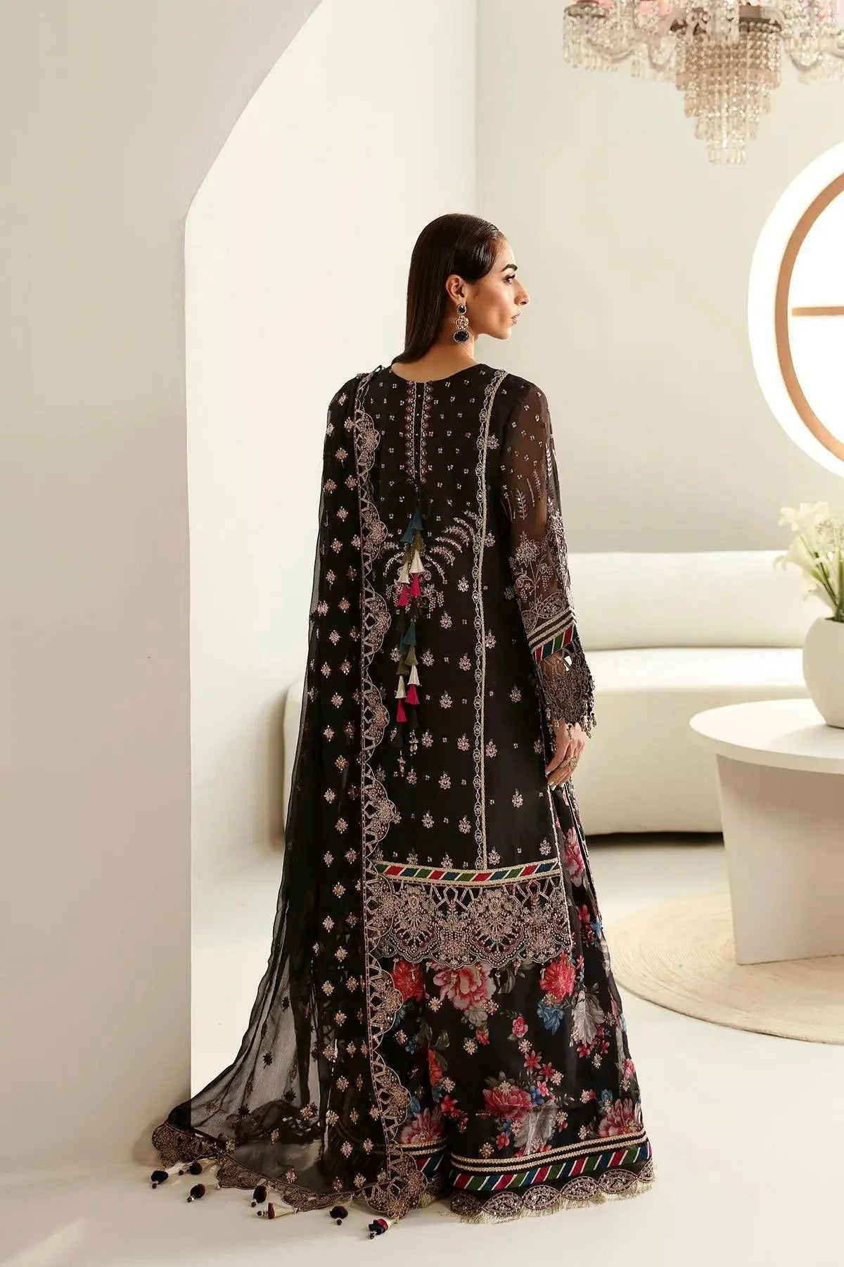 Alizeh Fashion La Ruhe Embroidered Chiffon Unstitched 3Pc Suit AF-CH-2176-Mona