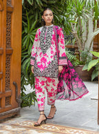 Zainab Chottani Tahra Embroidered Lawn Unstitched 3Pc Suit D-05 NYSA