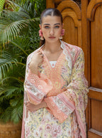 Zainab Chottani Tahra Embroidered Lawn Unstitched 3Pc Suit D-06 PERNIA