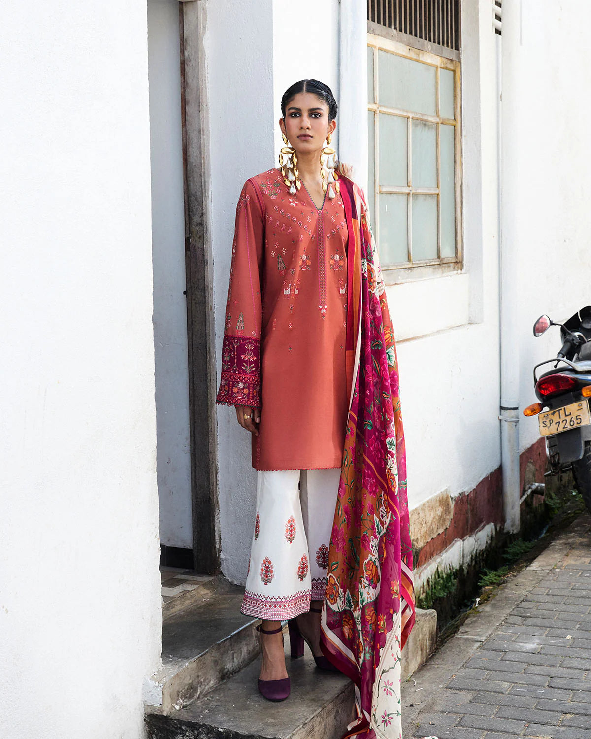Jugnu by Hussain Rehar Embroidered Lawn Unstitched 3Pc Suit D-09 PANJNAD