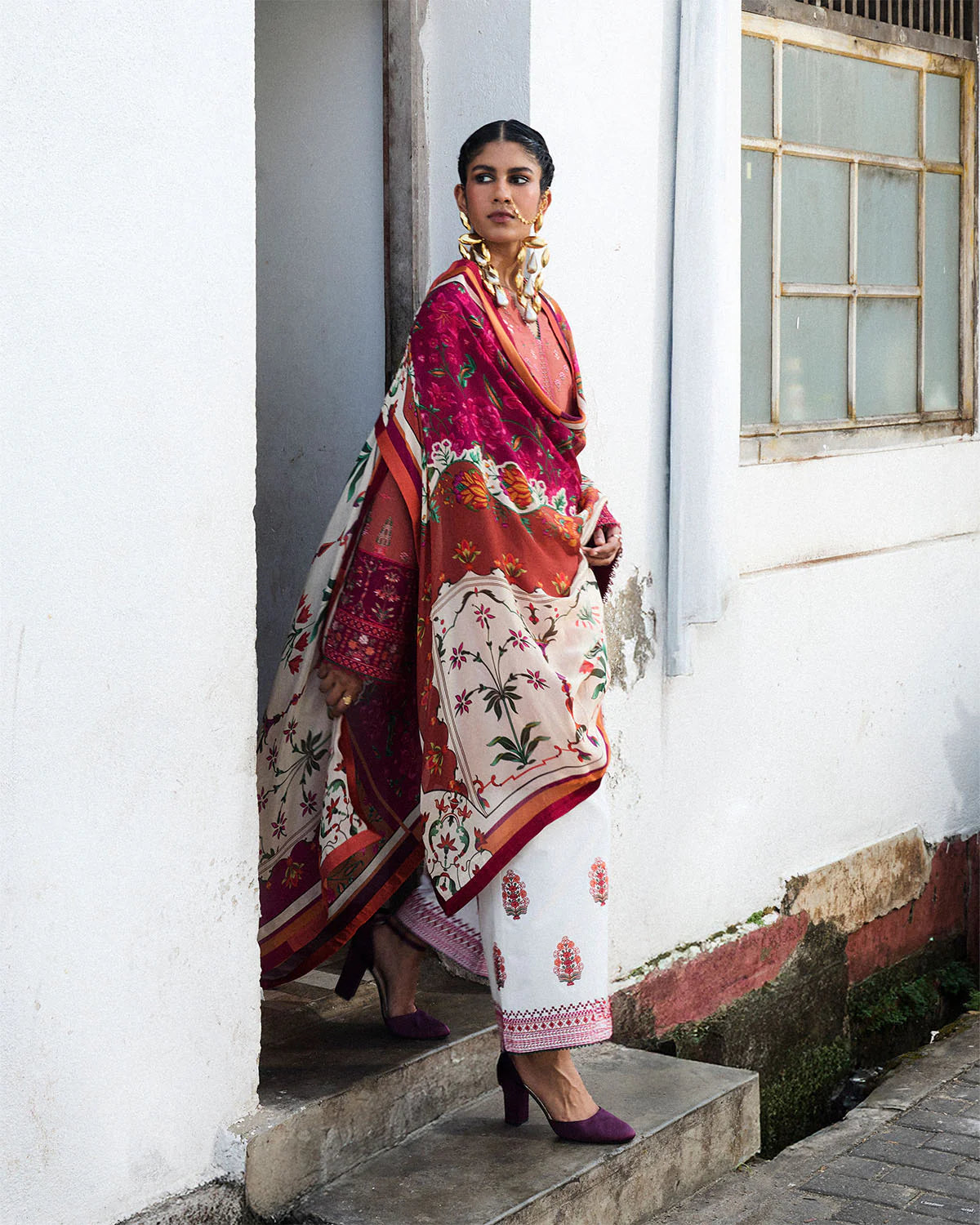 Jugnu by Hussain Rehar Embroidered Lawn Unstitched 3Pc Suit D-09 PANJNAD