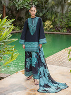 Zainab Chottani Tahra Embroidered Lawn Unstitched 3Pc Suit D-10 RAYA