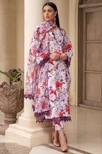 Zarif Printed Georgette Silk Unstitched 3 Piece Suit ZPR-03 CELINA