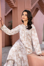 Zarif Co-Ords Unstitched Printed Poly Cambric 3Pc Suit ZCP 02 MILLIE