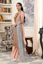 Zarif Afsanah Luxury Embroidered Net Unstitched 3Pc Suit ZAF 08 HASEEN
