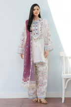 Coco by Zara Shahjahan Embroidered Lawn Unstitched 3Pc Suit D-02B SERENE