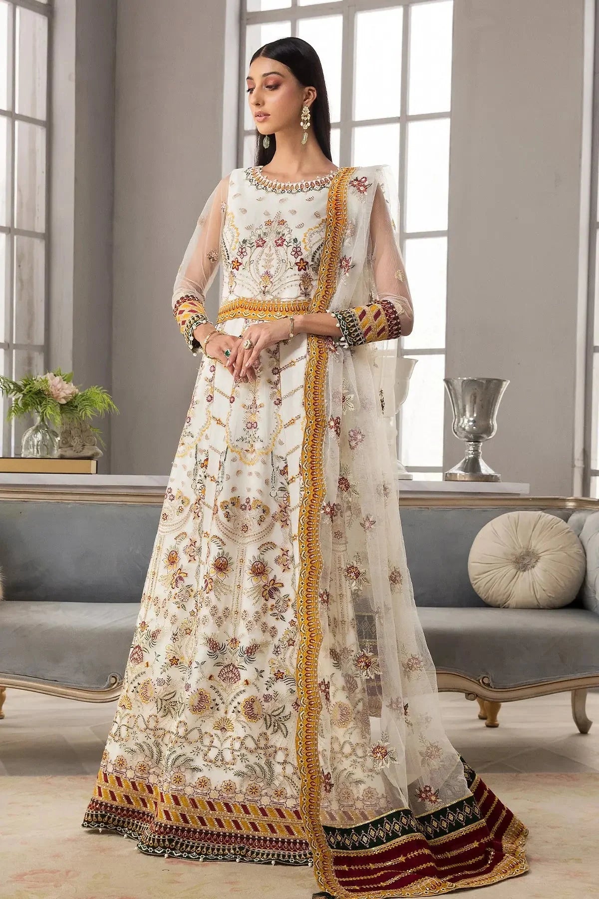 Alizeh Fashion Vasl-e-Meeras Unstitched Formal 3Pc Suit - 04 Sawera