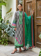 Zainab Chottani Tahra Embroidered Lawn Unstitched 3Pc Suit D-07 TIA