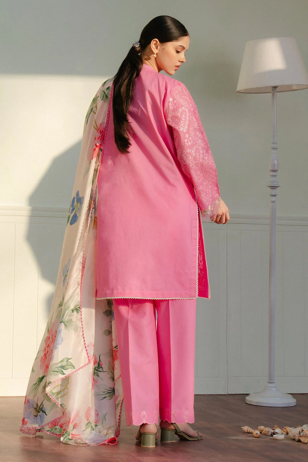 Coco by Zara Shahjahan Embroidered Lawn Unstitched 3Pc Suit D-03A TINA