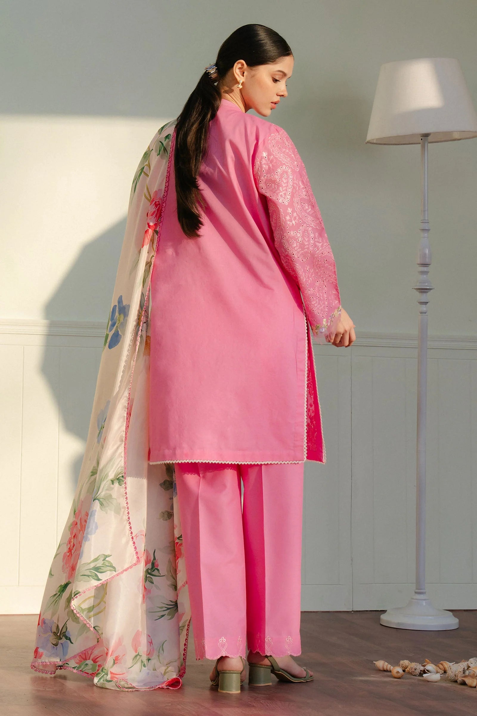 Coco by Zara Shahjahan Embroidered Lawn Unstitched 3Pc Suit D-03A TINA