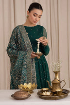 Jazmin Wedding Formal Embroidered Chiffon Unstitched 3Pc Suit UC-3016
