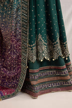 Jazmin Wedding Formal Embroidered Chiffon Unstitched 3Pc Suit UC-3016