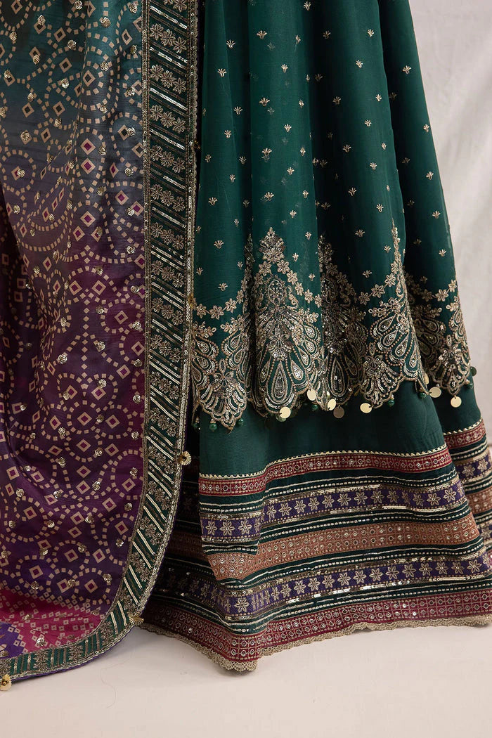 Jazmin Wedding Formal Embroidered Chiffon Unstitched 3Pc Suit UC-3016