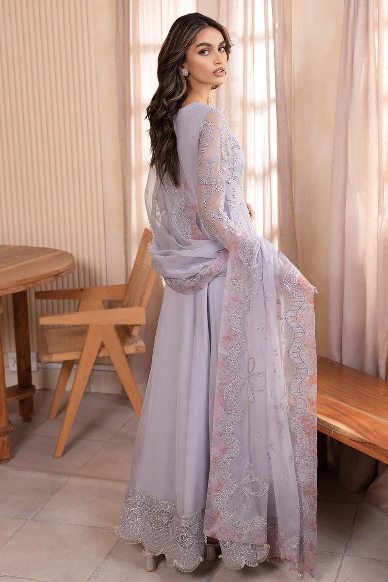 Jazmin Wedding Formal Embroidered Chiffon Unstitched 3Pc Suit UC-3039
