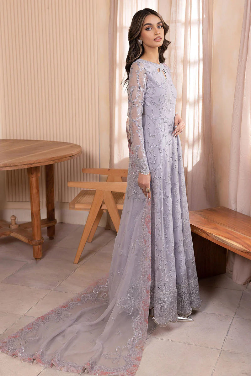 Jazmin Wedding Formal Embroidered Chiffon Unstitched 3Pc Suit UC-3039