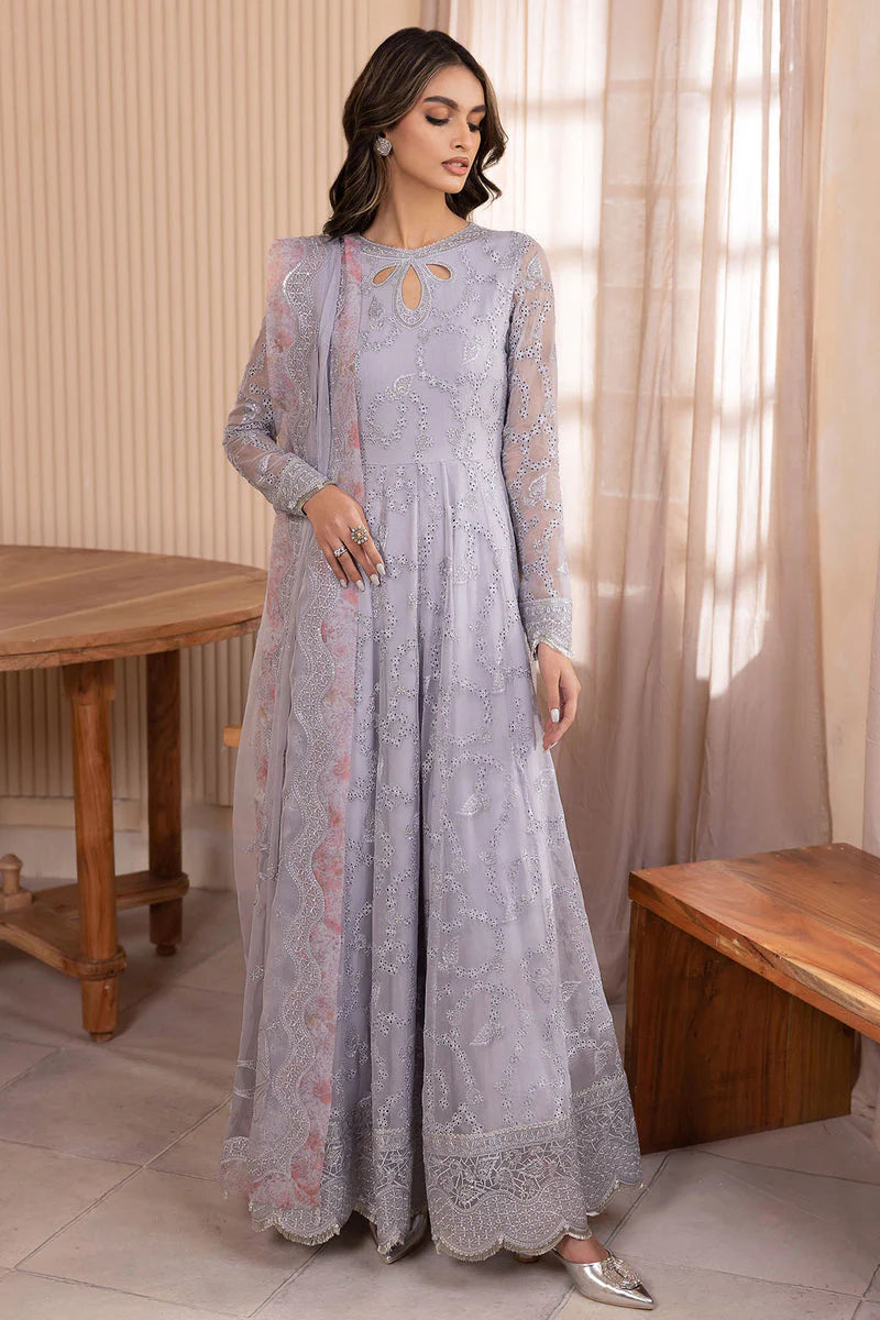 Jazmin Wedding Formal Embroidered Chiffon Unstitched 3Pc Suit UC-3039