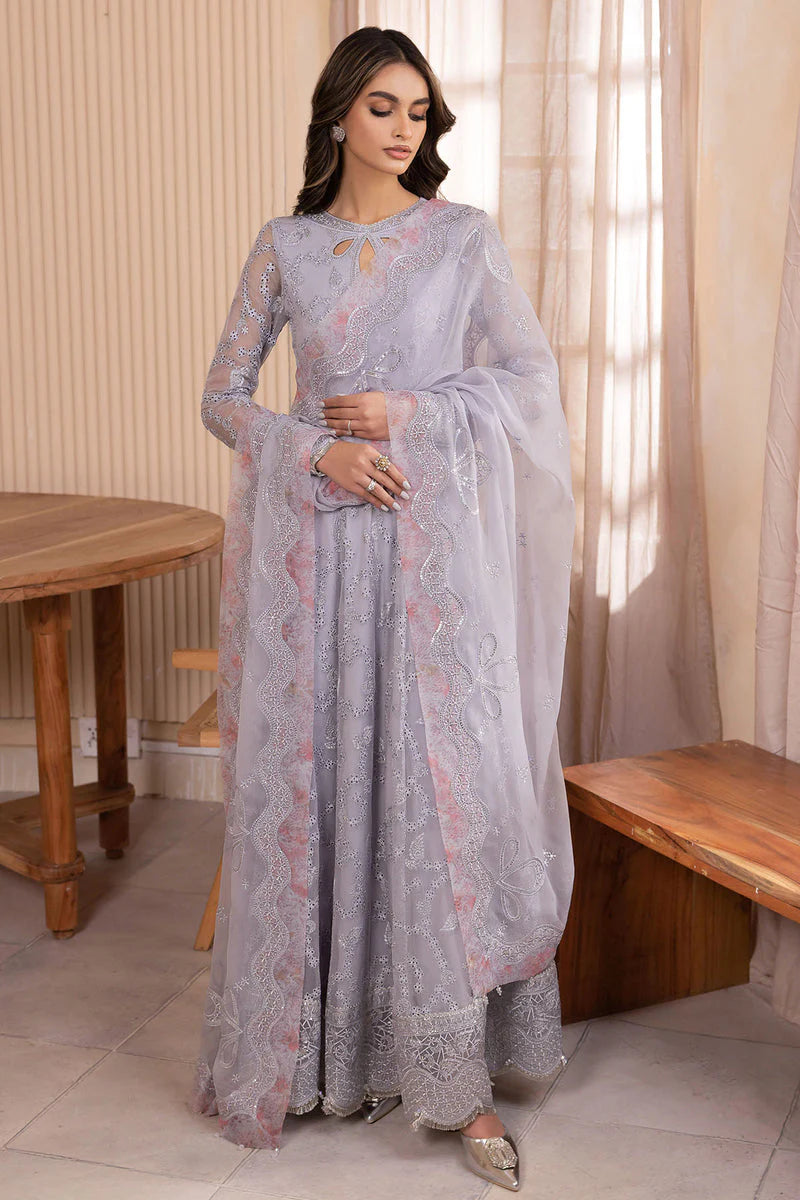 Jazmin Wedding Formal Embroidered Chiffon Unstitched 3Pc Suit UC-3039