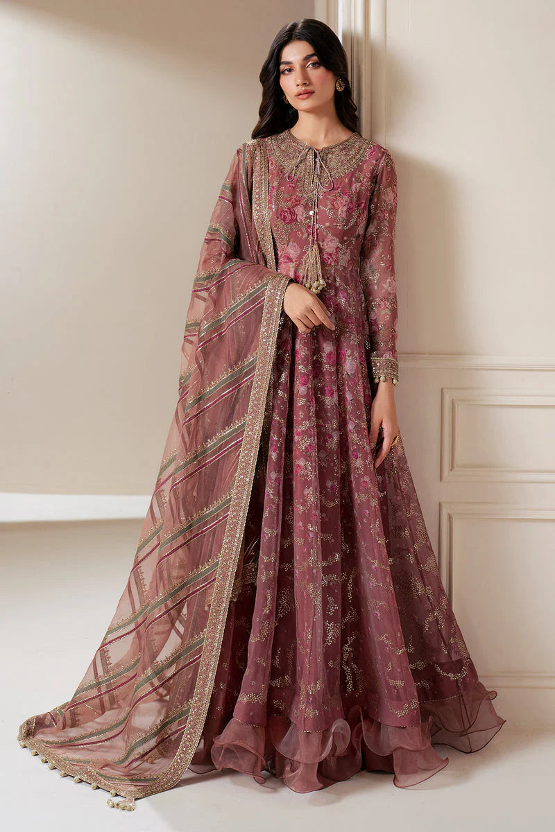 Jazmin Wedding Formal Embroidered Chiffon Unstitched 3Pc Suit UC-3064