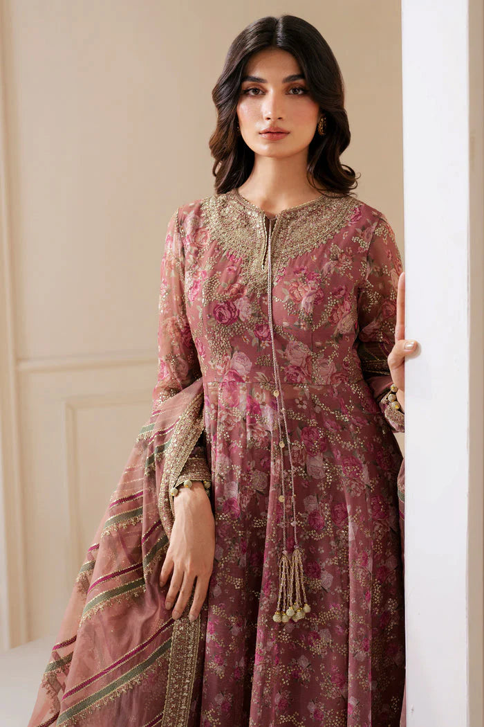 Jazmin Wedding Formal Embroidered Chiffon Unstitched 3Pc Suit UC-3064