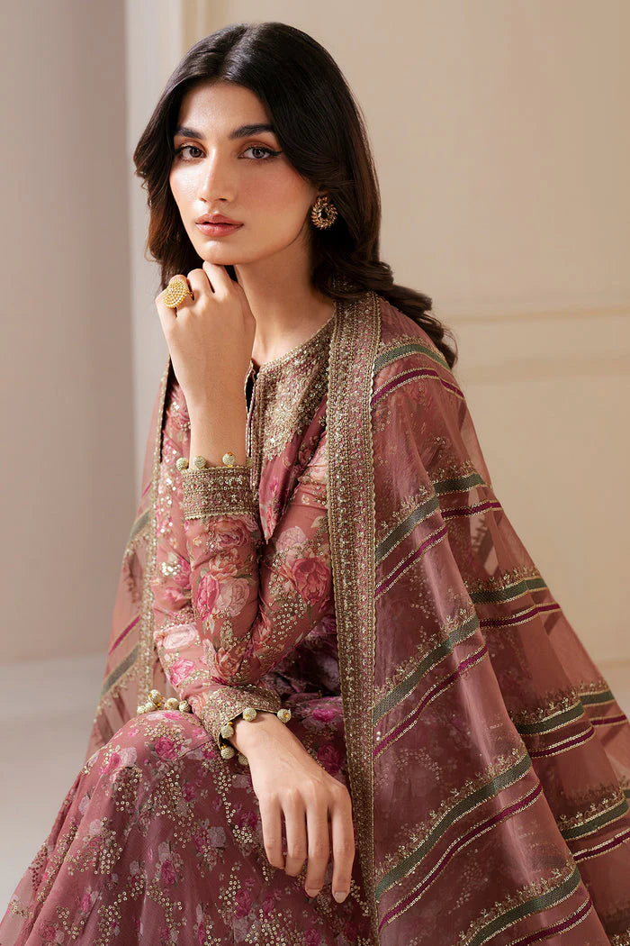 Jazmin Wedding Formal Embroidered Chiffon Unstitched 3Pc Suit UC-3064