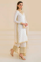 Jazmin Premium Embroidered Raw Silk Unstitched 3Pc Suit UR-7020