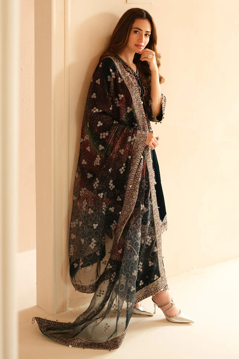 Jazmin Embroidered Velvet Unstitched 3Pc Suit VF-2039
