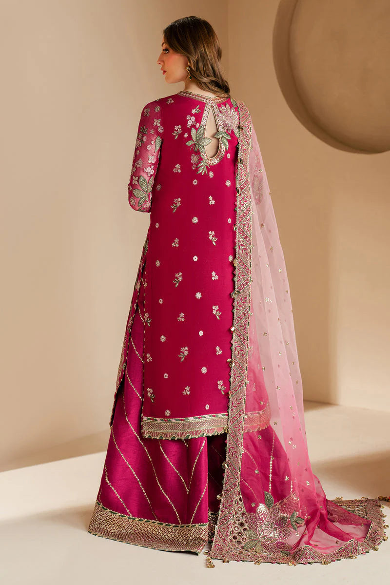 Jazmin Wedding Formal Embroidered Chiffon Unstitched 3Pc Suit WF'25-03