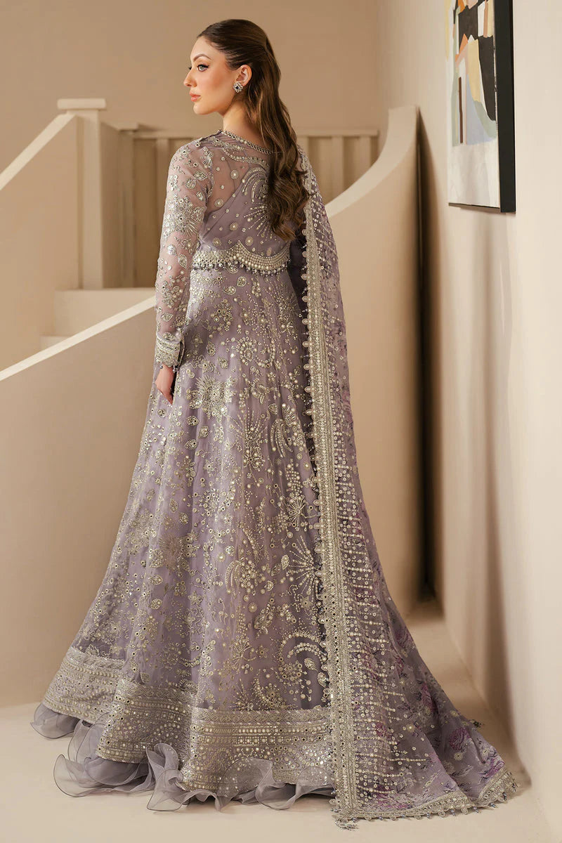 Jazmin Wedding Formal Embroidered Chiffon Unstitched 3Pc Suit WF'25-05