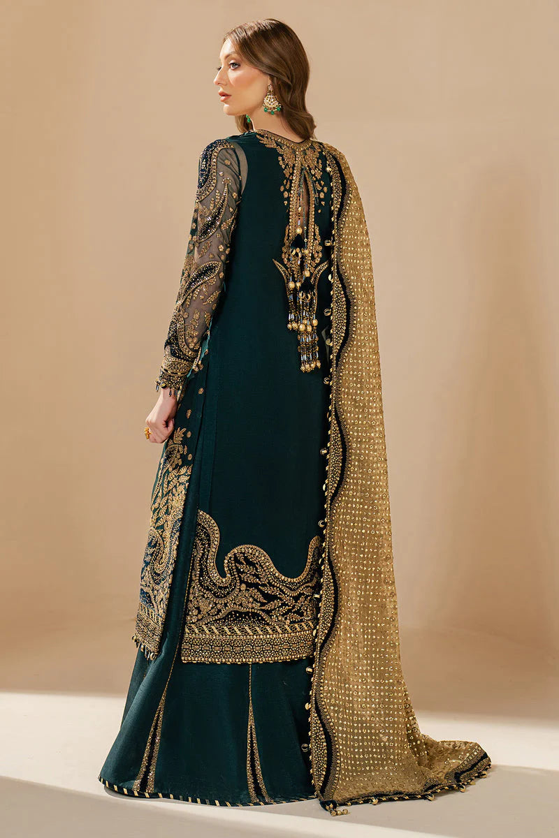 Jazmin Wedding Formal Embroidered Chiffon Unstitched 3Pc Suit WF'25-06