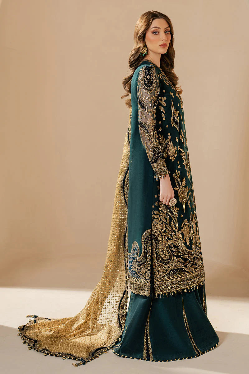 Jazmin Wedding Formal Embroidered Chiffon Unstitched 3Pc Suit WF'25-06