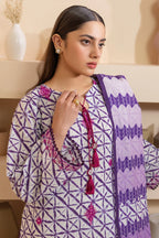 Zellbury Summer Embroidered Lawn Unstitched 2Pc Suit WUS25E20241