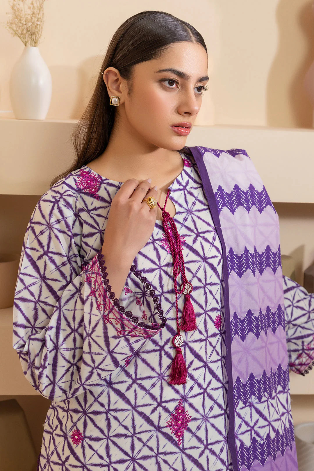 Zellbury Summer Embroidered Lawn Unstitched 2Pc Suit WUS25E20241
