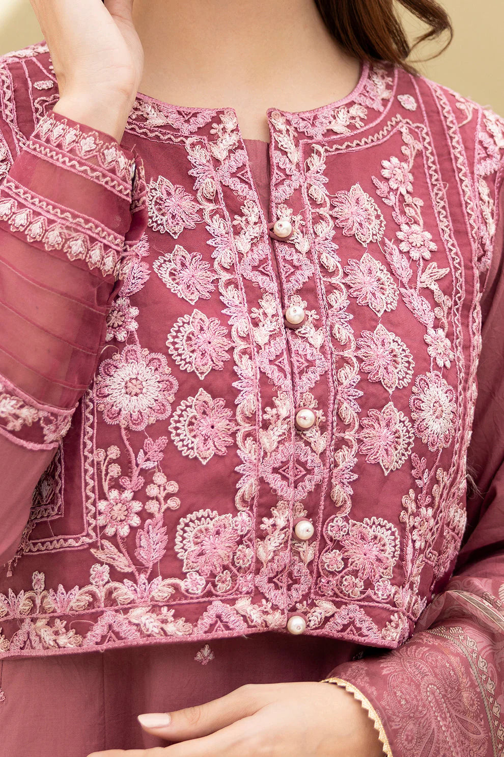 Zellbury Summer Embroidered Cambric Unstitched 3Pc Suit WUS25E30296