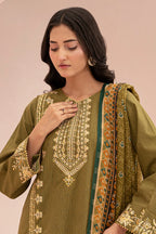 Zellbury Summer Embroidered Lawn Unstitched 3Pc Suit WUS25E30347