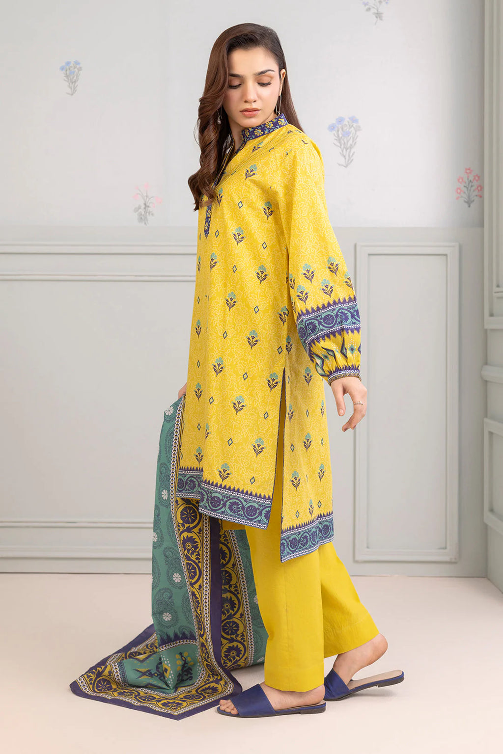 Zellbury Summer Printed Lawn Unstitched 3Pc Suit WUS25X30437